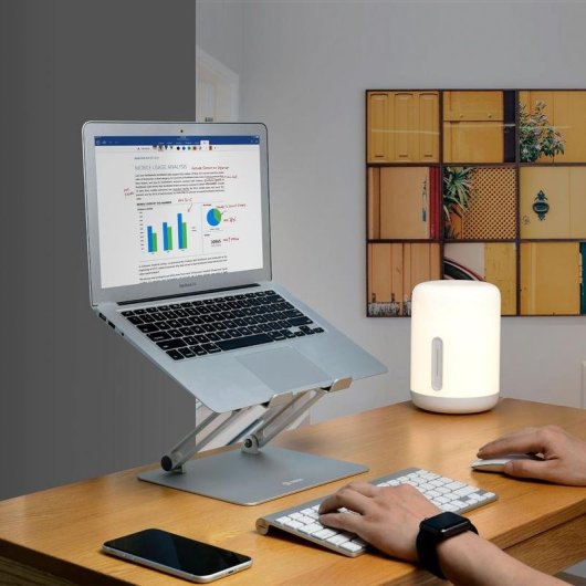 Ergonomischer Laptop-Ständer Mozos LS2 Aluminium bis 17 Zoll