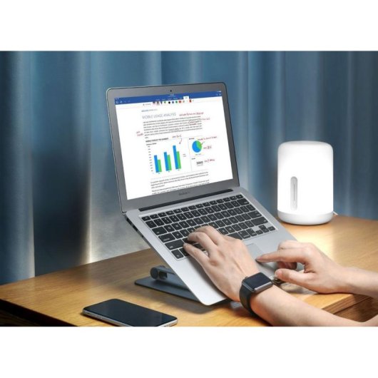 Ergonomischer Laptop-Ständer Mozos LS2 Aluminium bis 17 Zoll