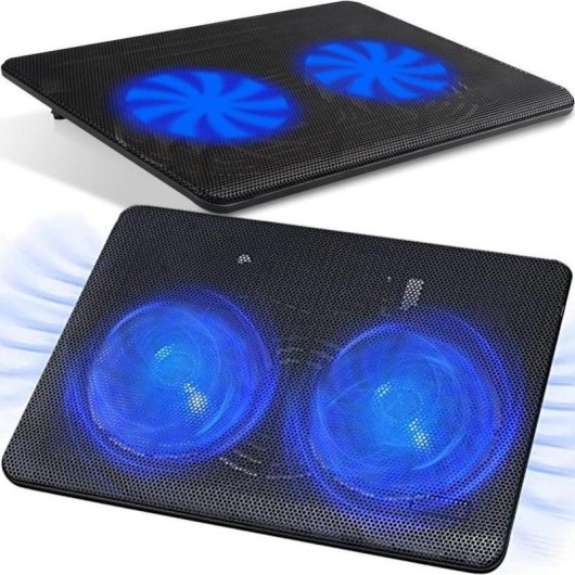 Support Refroidissement Retoo E129 15,4" Ventilateurs USB LED