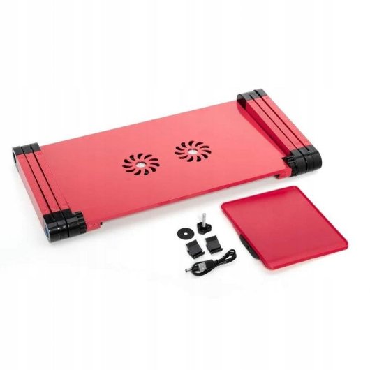 Kühlungsbasis Mentor YL-803 Verstellbar Rot für Notebook