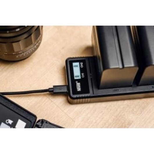 Newell Ultra Fast Type-C Ladegerät NP-F und NP-FM Batterien