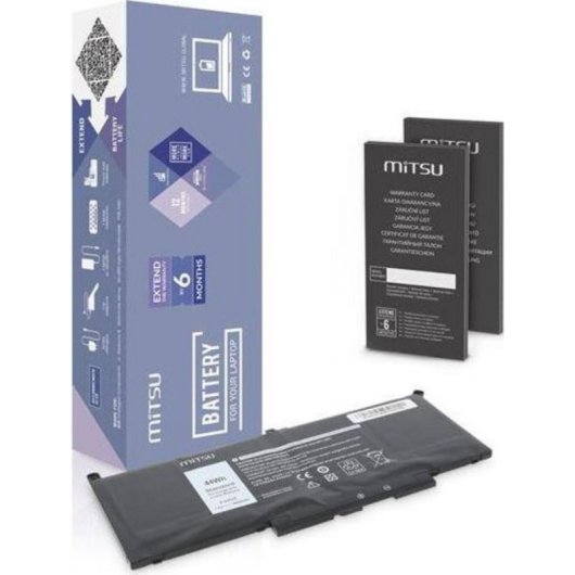 Batería Mitsu Dell Latitude 7390 7490 Li-Ion 5800 mAh 44 Wh