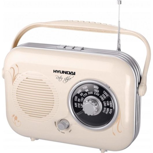 Radio Hyundai PR100 Retro FM/AM con Ingresso AUX
