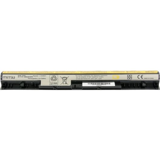 Batería Mitsu BC/LE-G500 para Lenovo IdeaPad G500s G510s G400s 2200 mAh 14,4V