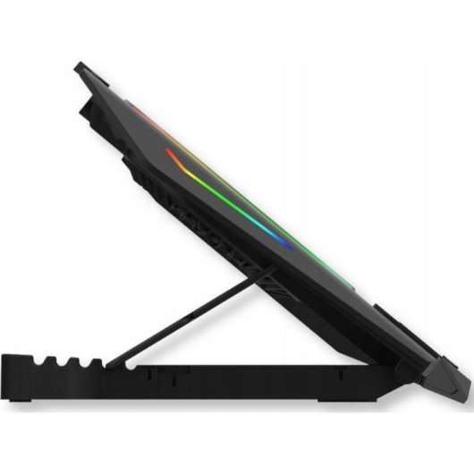 Base de arrefecimento AQIRYS Pluto 17" com 2 ventiladores e hub USB