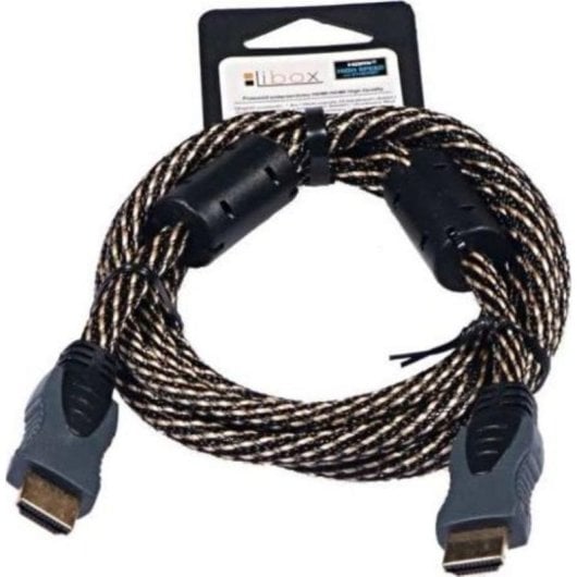 HDMI-Kabel Libox 1,8 m Dreifachgeschirmt Gold