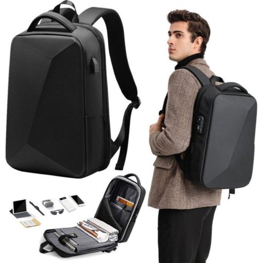 Mochila Mozos PM37 antirrobo USB 32L para portátil 15,6" TSA