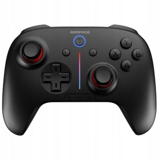 Gamepad inalámbrico Rampage Hydra RGB Negro