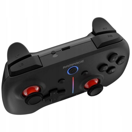 Gamepad inalámbrico Rampage Hydra RGB Negro