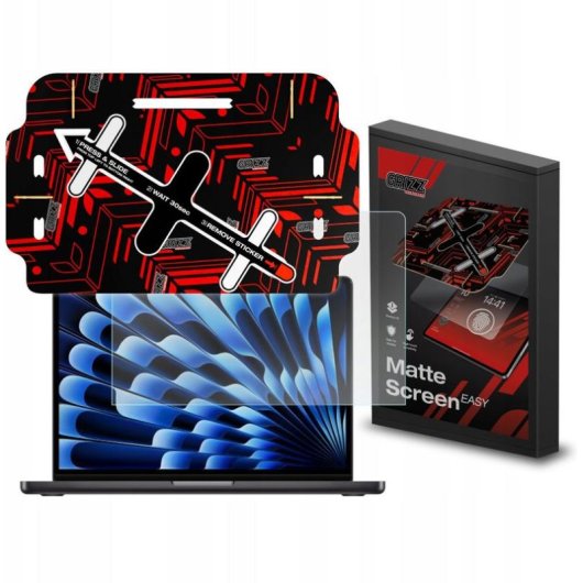 Bildschirmschutzfolie GrizzGlass MatteScreen Easy Mat 15" für MacBook Air M4