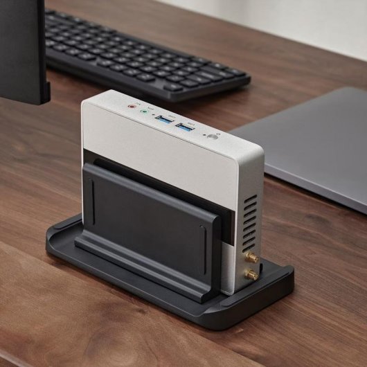 Soporte CPU Roline 17.03.0035 ajustable para Thin Client y Mini PC negro