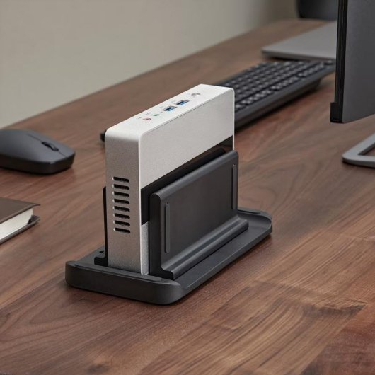 Soporte CPU Roline 17.03.0035 ajustable para Thin Client y Mini PC negro