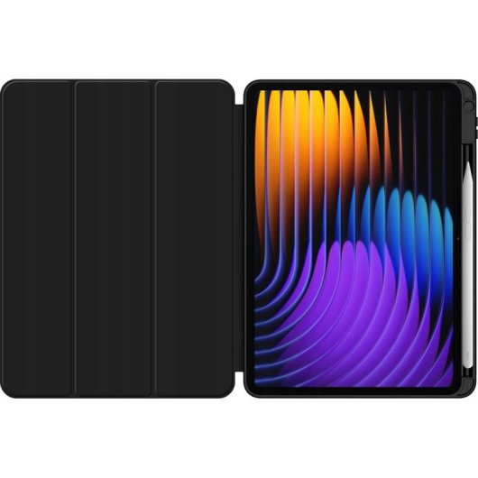 Hülle Tech-Protect SmartCase Xiaomi Pad 7/7 Pro Schwarz Silicone Stand Auto Sleep