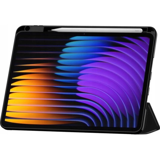 Hülle Tech-Protect SmartCase Xiaomi Pad 7/7 Pro Schwarz Silicone Stand Auto Sleep