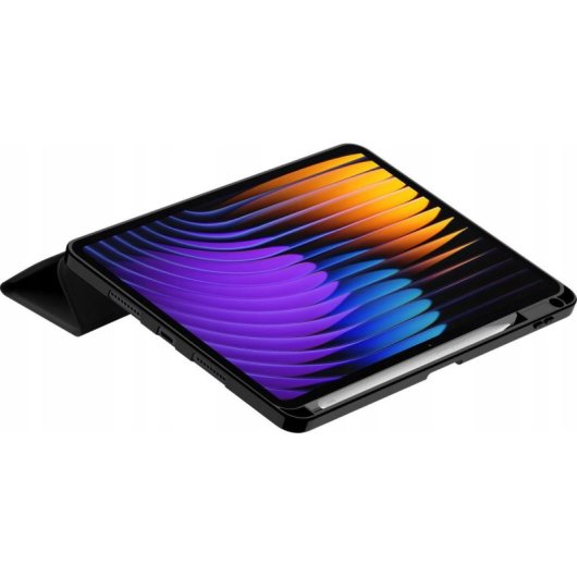 Hülle Tech-Protect SmartCase Xiaomi Pad 7/7 Pro Schwarz Silicone Stand Auto Sleep