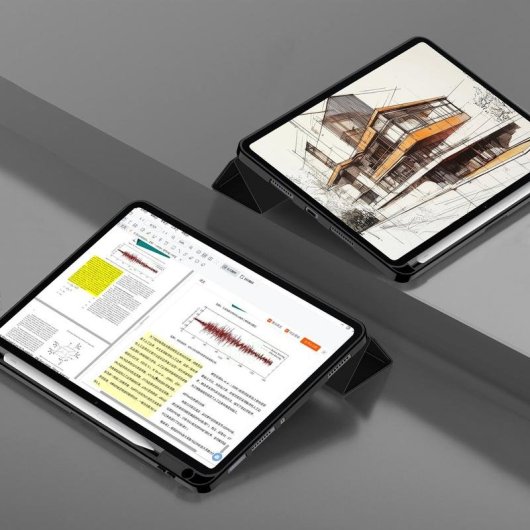 Hülle Tech-Protect SmartCase Xiaomi Pad 7/7 Pro Schwarz Silicone Stand Auto Sleep