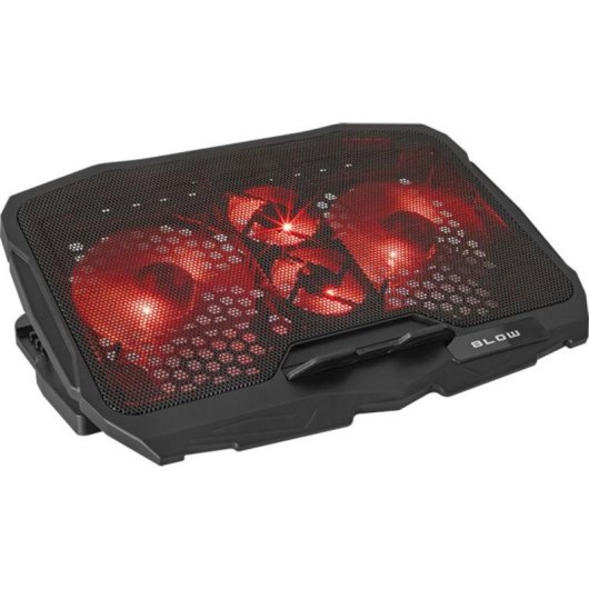 Soporte refrigerante Blow Hurricane 4 ventiladores 17" RGB USB