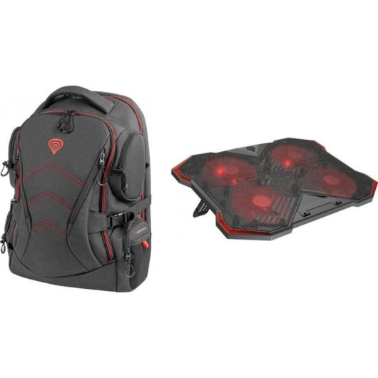 Gaming Rucksack Genesis Pallad 550 17.3" mit Kühlstation