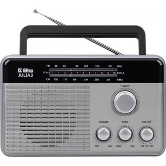 Radio Eltra Julia 3 portatile e da tavolo FM/LW con doppia alimentazione