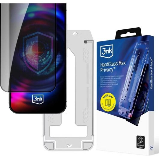 Vetro Temperato Privacy 3MK HardGlass Max per iPhone 16 Pro / 17