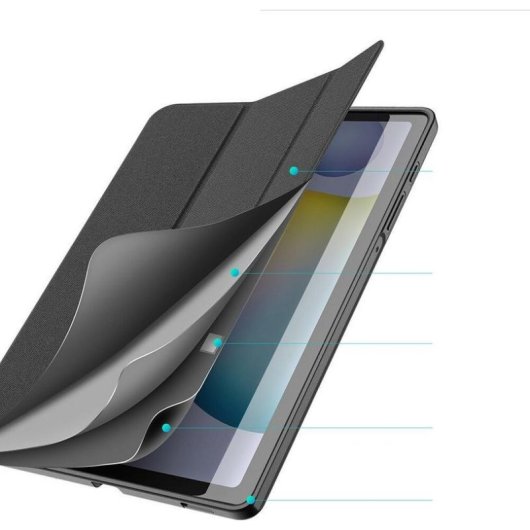 Étui Dux Ducis Domo Galaxy Tab S6 Lite 10.4 Noir TPU