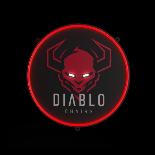 Neón LED Gaming Diablo Chairs Decorativo 54 cm