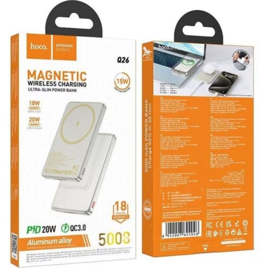 Powerbank Hoco Q26 5000 mAh MagSafe 20W USB-C Gold