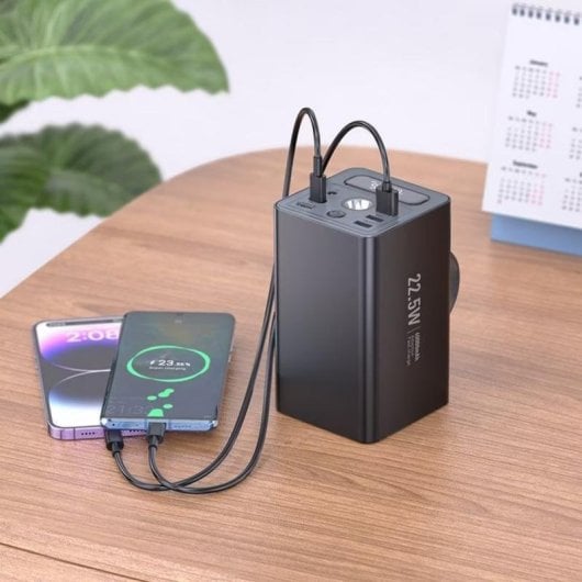 Powerbank Hoco 60000 mAh 22.5W USB-C USB-A LED