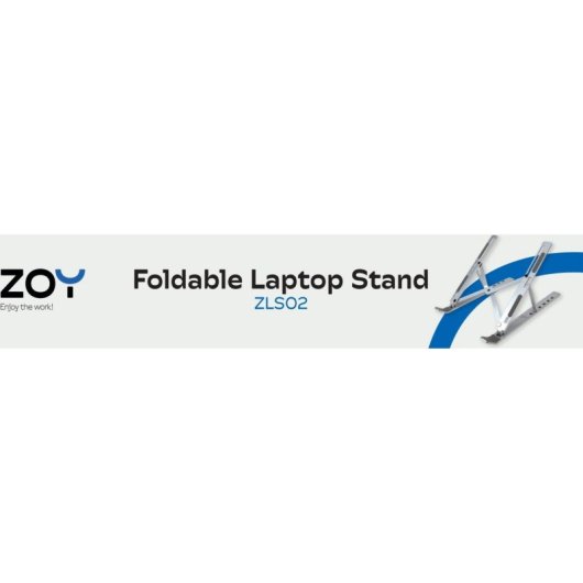 Laptop-Ständer ZOY ZLS02 Aluminium Klappbar 15.6