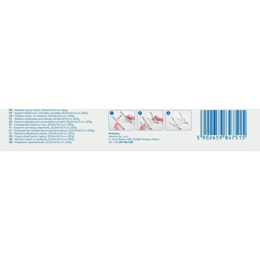 Laptop-Ständer ZOY ZLS02 Aluminium Klappbar 15.6