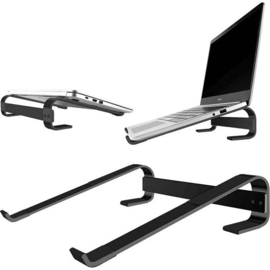 Laptop-Ständer Strado Simple S1 18" Aluminium Schwarz