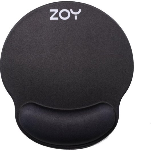 Ergonomische Mausmatte ZOY ZMP25 mit Handgelenkstütze schwarz
