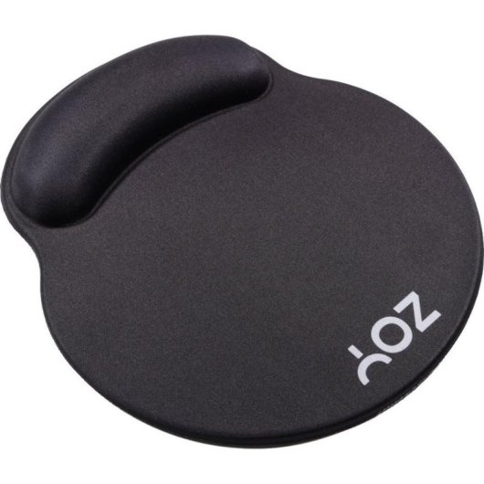 Ergonomische Mausmatte ZOY ZMP25 mit Handgelenkstütze schwarz