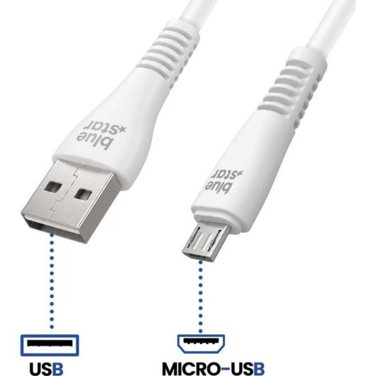 Cavo USB Blue Star Premier USB-A a Micro USB 1,2 m 12 W