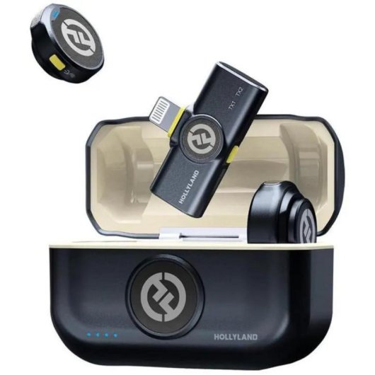 Microphone Hollyland LARK M2 sans fil duo avec connecteur Lightning