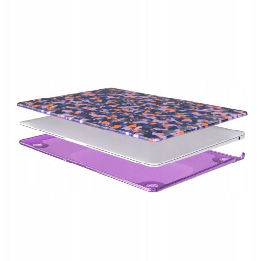 Schutzhülle Tech21 EvoArt Modern Camo lila für MacBook Air 13