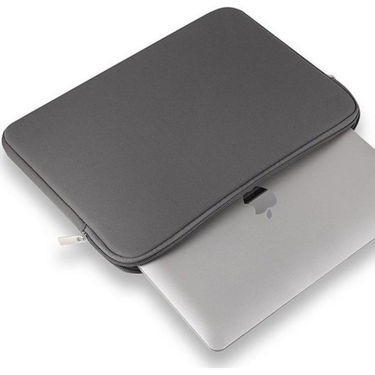 Custodia per portatile Hurtel neoprene 15,6'' grigio resistente all'acqua