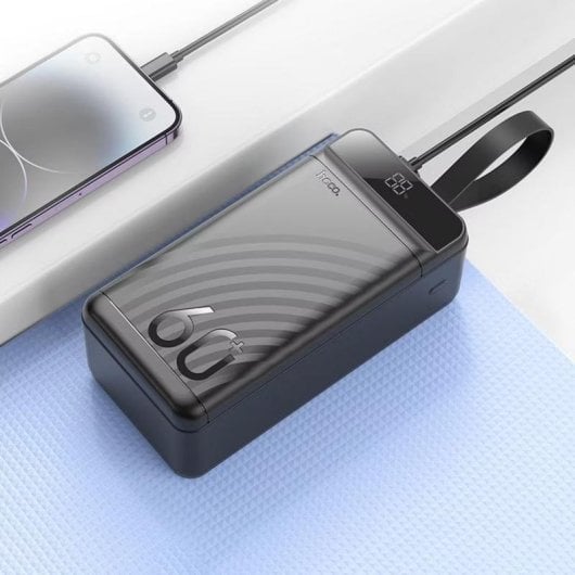 Powerbank Hoco J123C 60000 mAh USB-C Power Delivery Quick Charge Schwarz