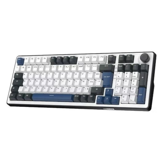 Teclado The G-Lab Keyz Elite 400 HE magnético compacto con RGB y switches Hall Effect