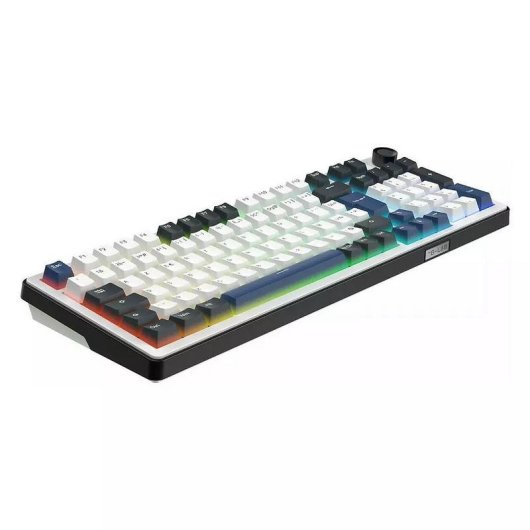 Teclado The G-Lab Keyz Elite 400 HE magnético compacto con RGB y switches Hall Effect
