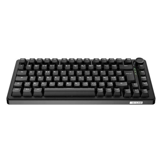 Teclado The G-Lab Keyz Elite 300 HE Magnético compacto com switches Hall Effect e RGB AZERTY