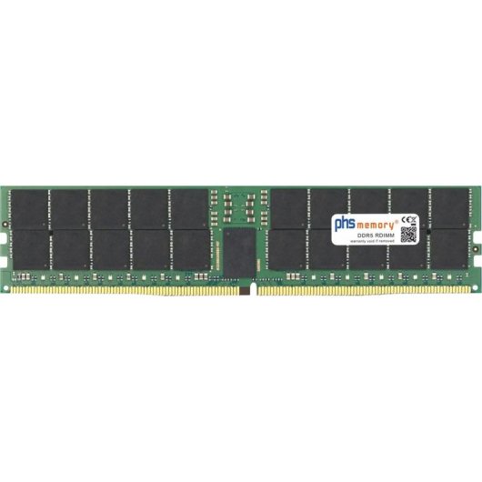 Memoria RAM PHS-memory SP609898 32GB 1x32GB DDR5 6400MHz ECC Registered DIMM Negro