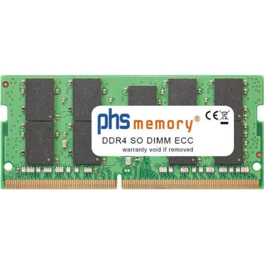 Memoria RAM PHS-memory SP407581 16GB 1x16GB DDR4 3200MHz SO-DIMM ECC Negro