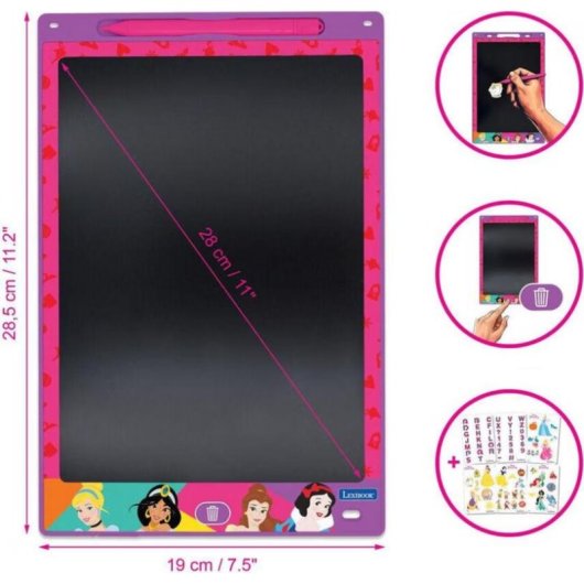 Grafiktablett Lexibook Disney Princess Rosa mit Stylus