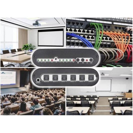 Toslink-Switch SpeaKa Professional 4 Eingänge 2 Ausgänge