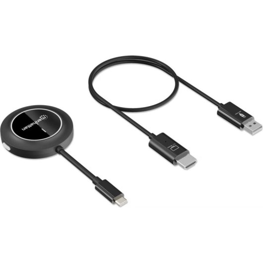 Conmutador HDMI inalámbrico Manhattan 1080p con 4 transmisores USB-C