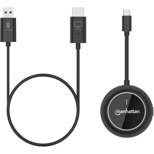 Conmutador HDMI inalámbrico Manhattan 1080p con 4 transmisores USB-C