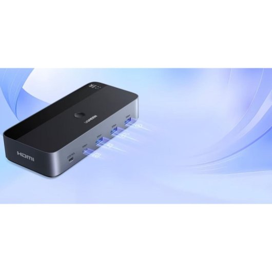 Comutador KVM Ugreen HDMI 2.1 2x2 USB 3.0 e USB-C