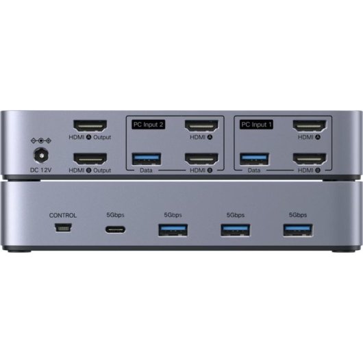 Comutador KVM Ugreen HDMI 2.1 2x2 USB 3.0 e USB-C