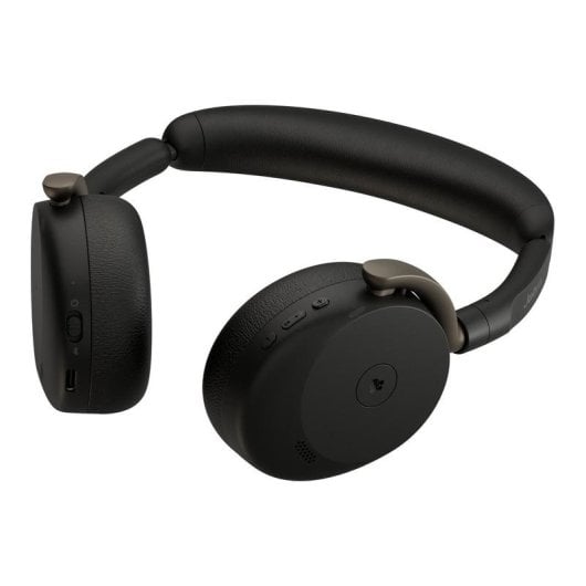 Auriculares Jabra Evolve3 65 Flex inalámbricos Bluetooth con cancelación de ruido, micrófono integrado y certificación Teams, negros